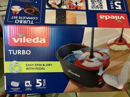 Набор для уборки Vileda Easywring & Clean Turbo (швабра и ведро с отжимом) (4023103194113)