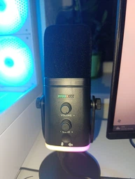 Динамический микрофон XLR/USB для игр, стриминга,пения и подкастинга с RGB подсветкой