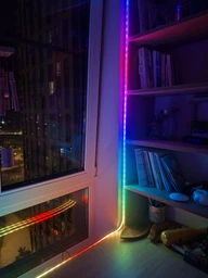 Неоновая лента 10 метров управления с телефона LED Neon Rope Light гибкая умная светодиодная подсветка USB Bluetooth IP68 (LONGITUD)