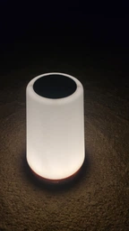 Аккумуляторний нічник з USB зарядкою LED RGB лампа в спальню Villa Volance з пультом, зміна 13 кольорів, регулювання яскравості біла + жовта фото від покупців 2