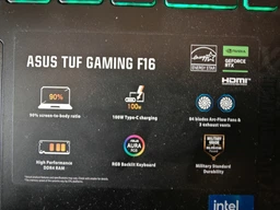 Ноутбук ASUS TUF Gaming F16 i5-210H/16GB/512 RTX3050 144Hz (FX607VJ-RL009)
