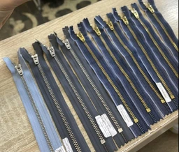 Молния металл джинс YKK арт. 232/N/18 , YKK, Голубой, 18 см