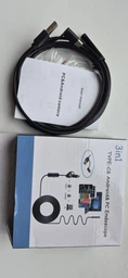 Эндоскоп для смартфона и компьютера Type-C + USB для Android Windows с гибким зондом, 2 м, камера 5.5 мм автомобильный для дома водонепроницаемый, гибкая камера фото от покупателей 5