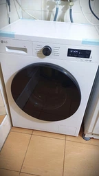 Пральна машина LG серії 6 Motion™ Steam™ F2Y2HS5WE, фронтальна, вузька, 44 см, 7 кг, 1200, клас F/A/B, 10 програм, інверторний, WiFi, дисплей, білий фото від покупців 2