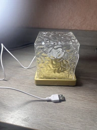 Нічник від USB куб зоряне небо LED настільна RGB лампа 16 кольорів для спальні та дитячої + пульт фото від покупців 2