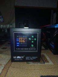Источник бесперебойного питания (ИБП) KEMOT PROsinus-1500/24-LFP4 24V (1050W / 1500VA) Черный (URZ3427-24-LFP4) фото от покупателей 1