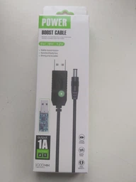 Кабель-переходник UFT USB 5V в 12V для питания Wi-Fi роутера, модема, антенны от пауэрбанка, DC 5.5×2.1 Boost Converter (UFT-USB9-12V)