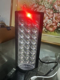 Светодиодный LED фонарь на аккумуляторе Almina фонарик с функцией Power Bank красный