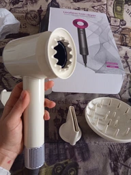 Фен Super Hair Dryer макарон 1 насадка: швидке сушіння + кейс фото від покупців 4