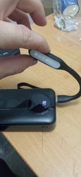 Повербанк FOYU FO-9021 30000 мАг Power Bank зовнішній акумулятор 22,5 Вт швидка зарядка Power Delivery для телефона смартфона iPhone планшета з 2 вбудованими кабелями USB Type-C Lightning LED дисплеєм ліхтариком ремінцем на 3 пристрої чорний