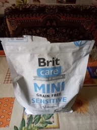 Бріт корм сухий для собак мініатюрних порід з чутливим травленням Brit Care Grain Free Mini Sensitive з олениною 7 кг