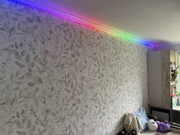 Светодиодная LED лента RGB IC 5 м USB 5V, неоновая гибкая подсветка с пультом и приложением, IP68