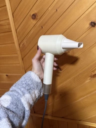Фен для волосся SUPERSONIC Leafless Hair Dryer 1600 Вт з іонізацією, 3 режими сушіння, 1 насадка, сірий металік