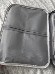Органайзер для документів сумка з кодовим замком дорожній кейс для документів та гаджетів синій фото від покупців 2