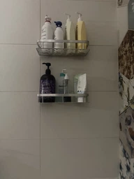 Подвесная металлическая полка для ванной комнаты Bathroom shelf Органайзер в ванную До 10 кг