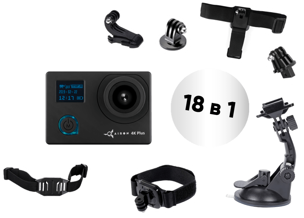 Видеокамера AirOn ProCam 4K Plus Black Видеокамера AirOn ProCam 4K Plus Black