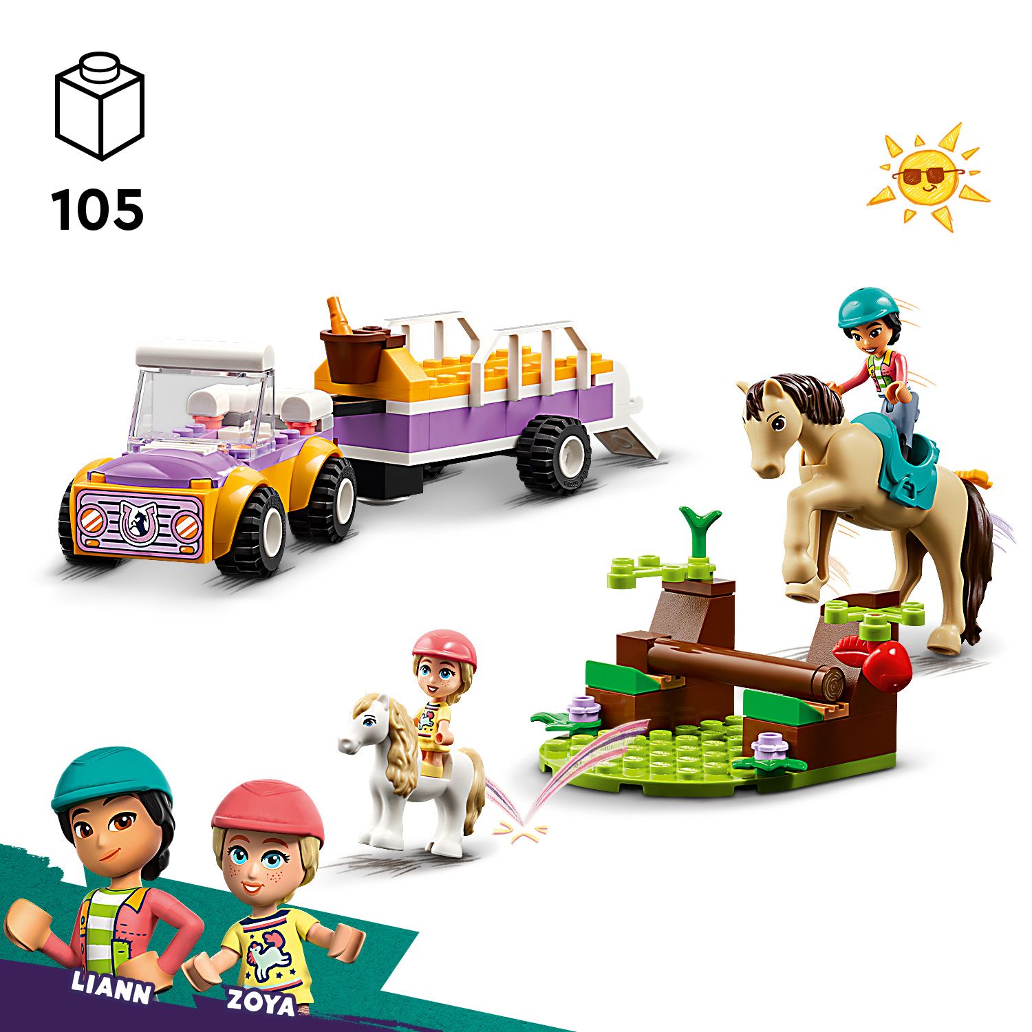 Конструктор LEGO Friends Прицеп для лошади и пони 105 деталей (42634) –  фото, отзывы, характеристики в интернет-магазине ROZETKA | Купить в  Украине: Киеве, Харькове, Днепре, Одессе, Запорожье, Львове