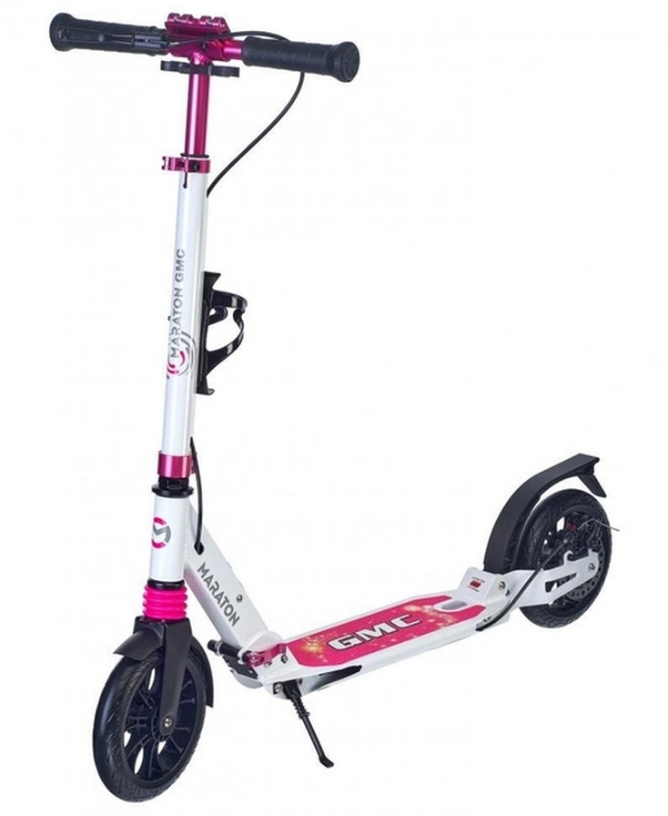 a picture of scooters