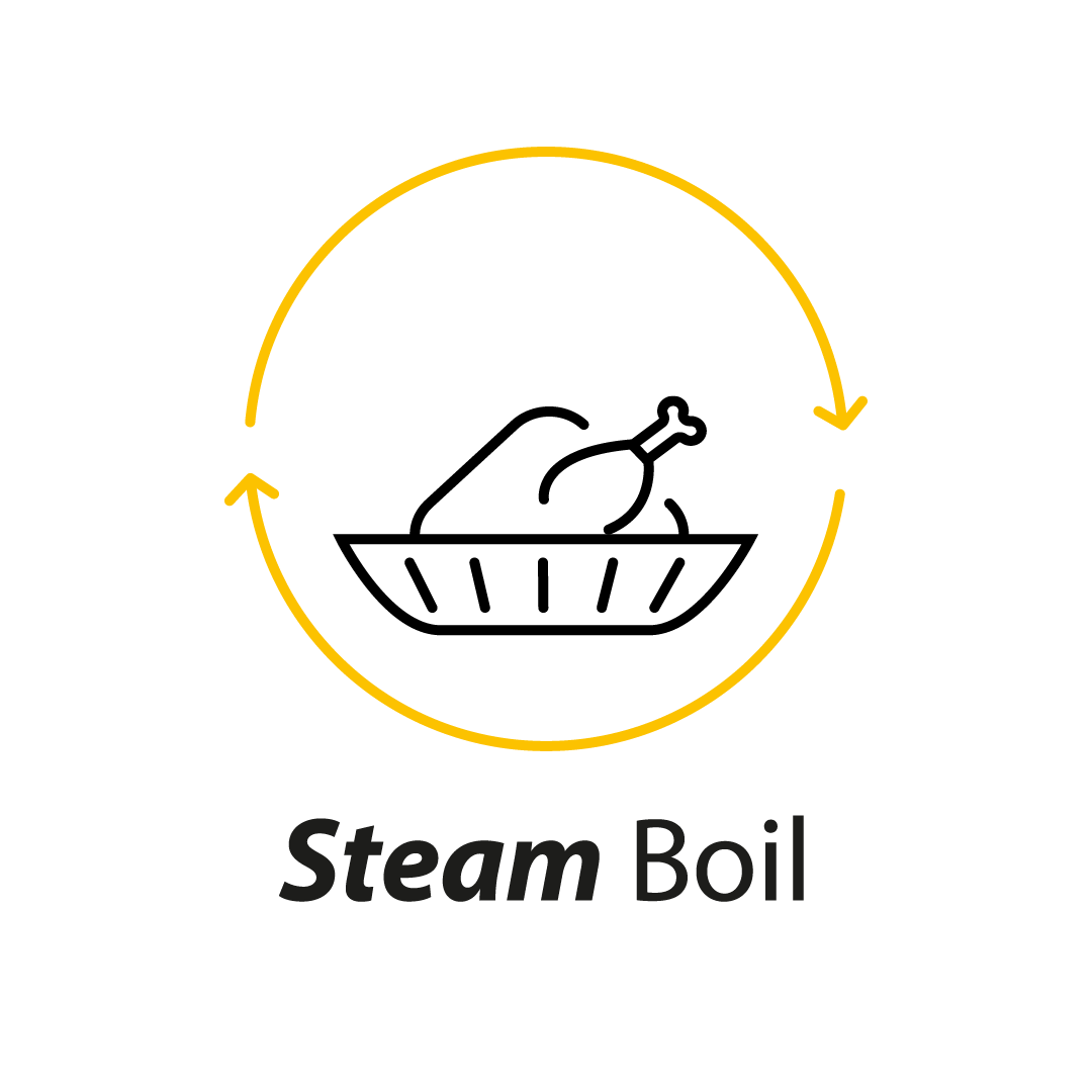 Funkcja Steam&Boil + akcesoria do gotowania na parze