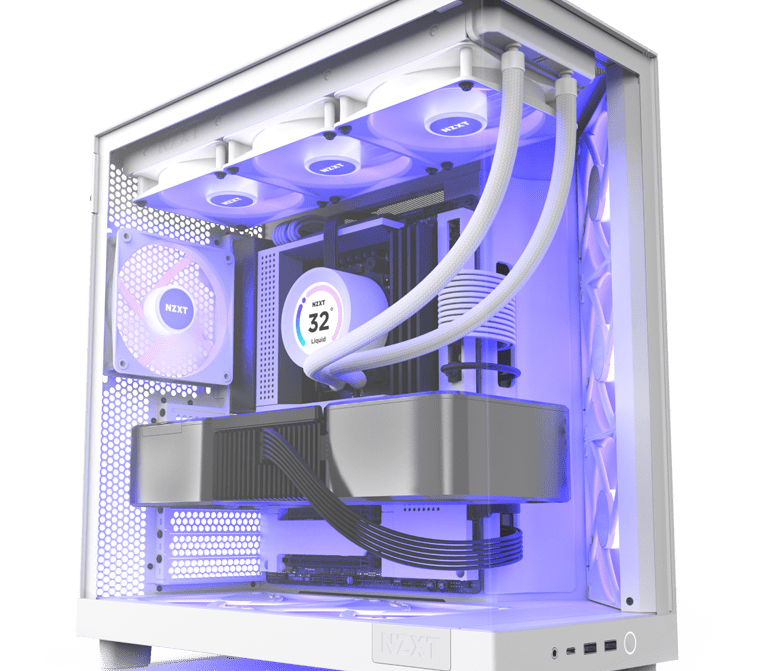 Корпус NZXT H6 Flow RGB All White (CC-H61FW-R1) – фото, отзывы