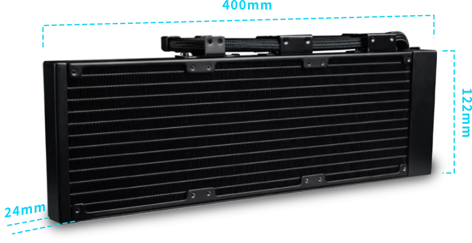 Размеры водяного охлаждения LIAN LI HydroShift II LCD-C