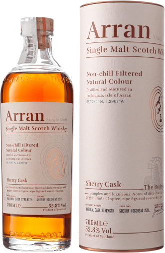 Виски Arran Sherry Cask 0.7 л 55.8% в тубусе (5060044483776