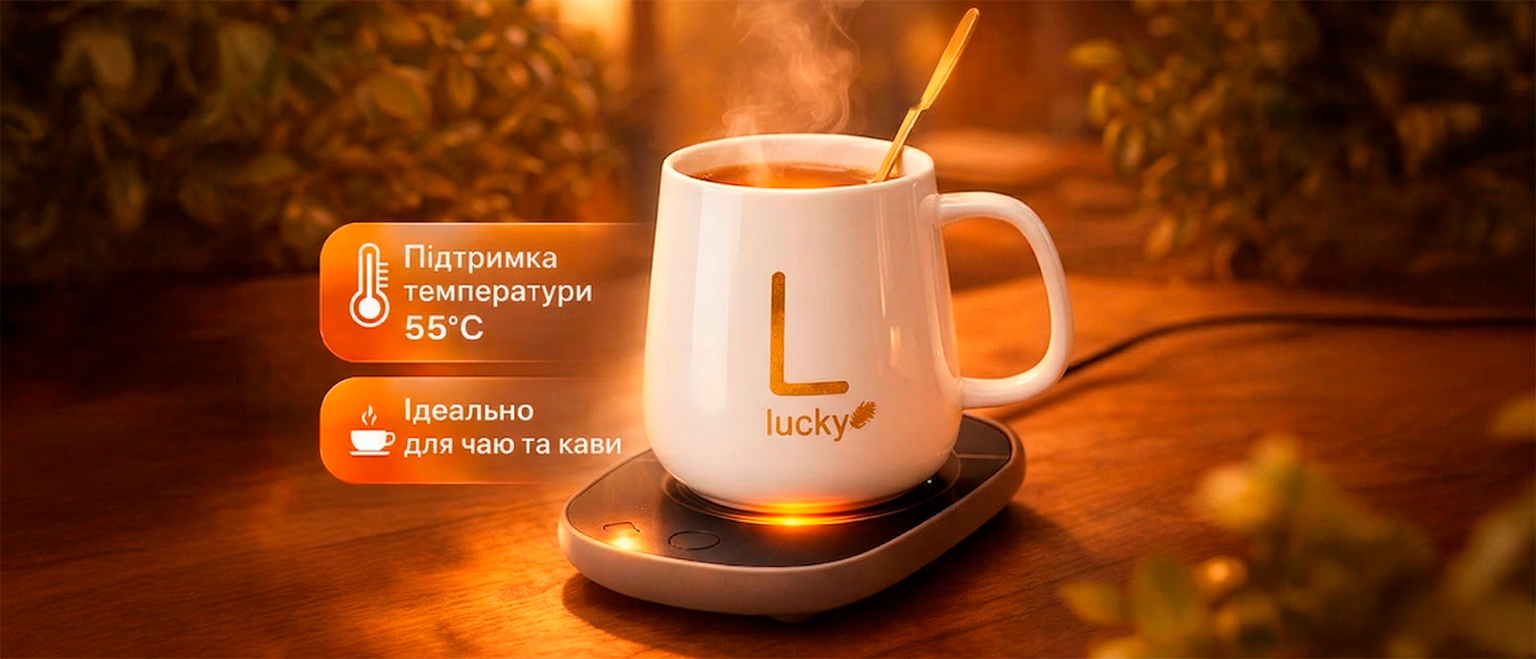 Чашка с подогревом Lucky