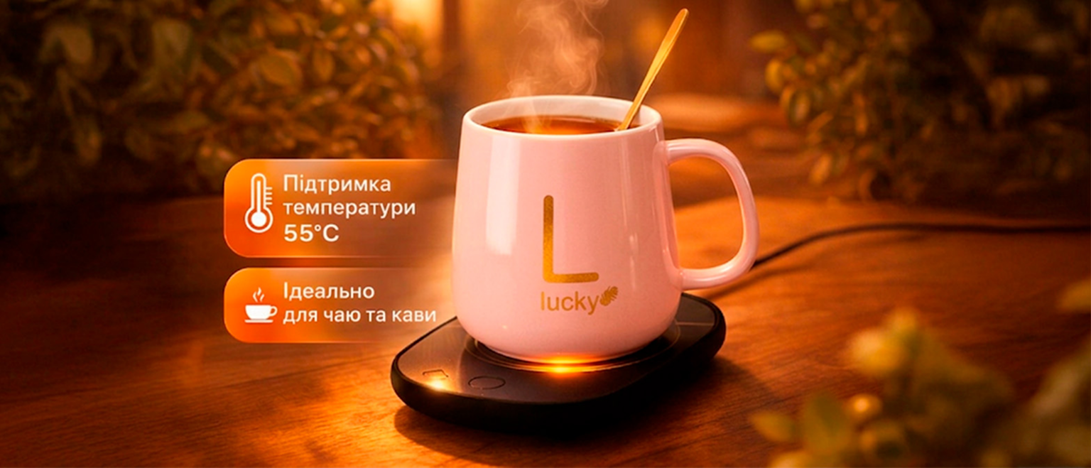 Чашка с подогревом Lucky
