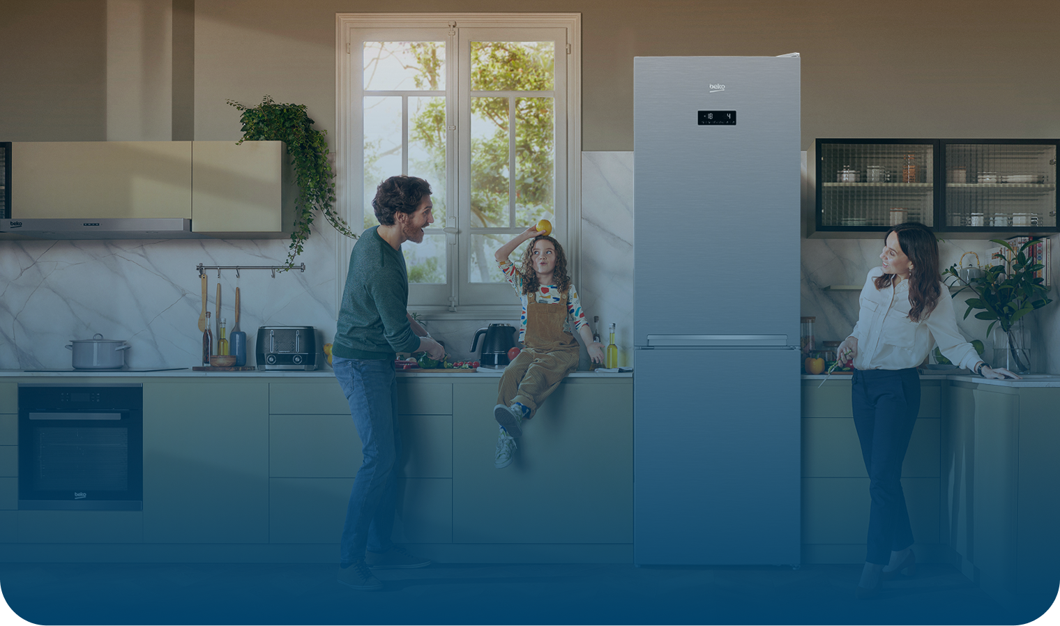 Двухкамерный холодильник Beko RCNA366E40ZXBN – фото, отзывы