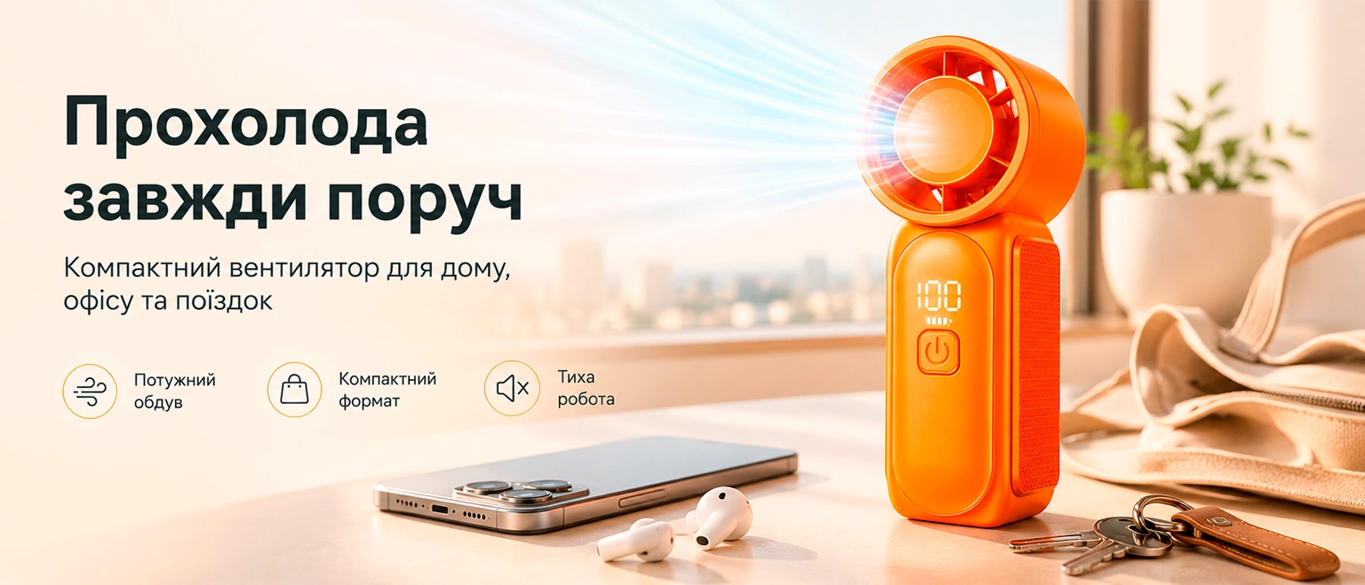 Мини-вентилятор BRS Orange