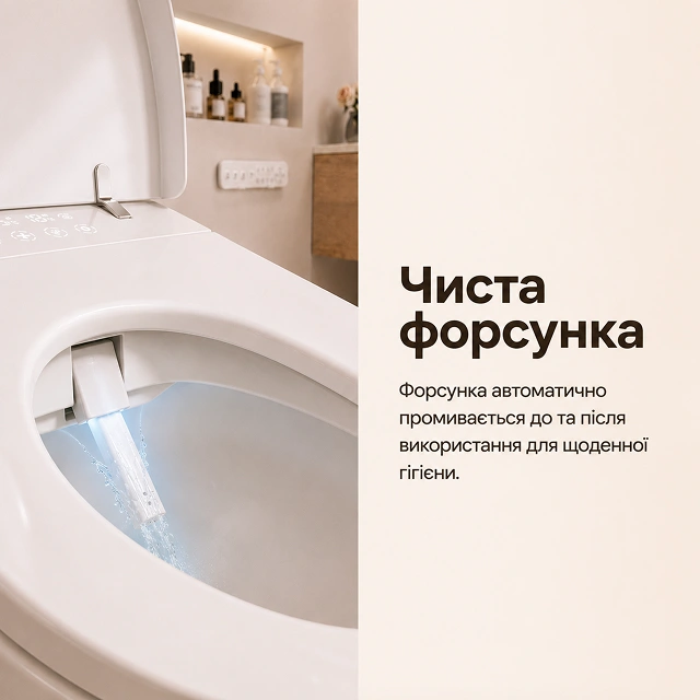 Чистая форсунка с автоматическим промыванием