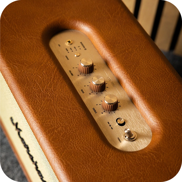 Класичний вінтажний дизайн Marshall Woburn III з текстурною екошкірою