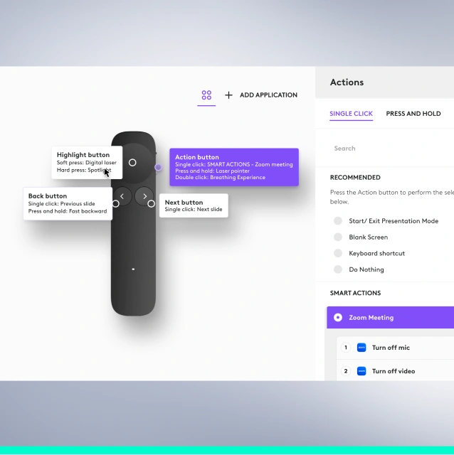 Програма Logi Options+ для налаштування Spotlight 2