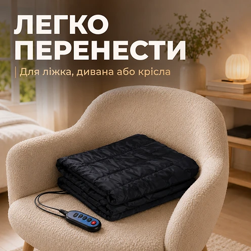 Складаний масажний матрац легко розмістити на кріслі