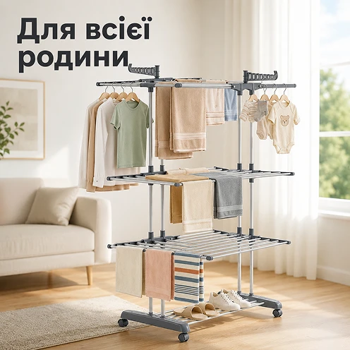 Удобная ежедневная сушка одежды для всей семьи