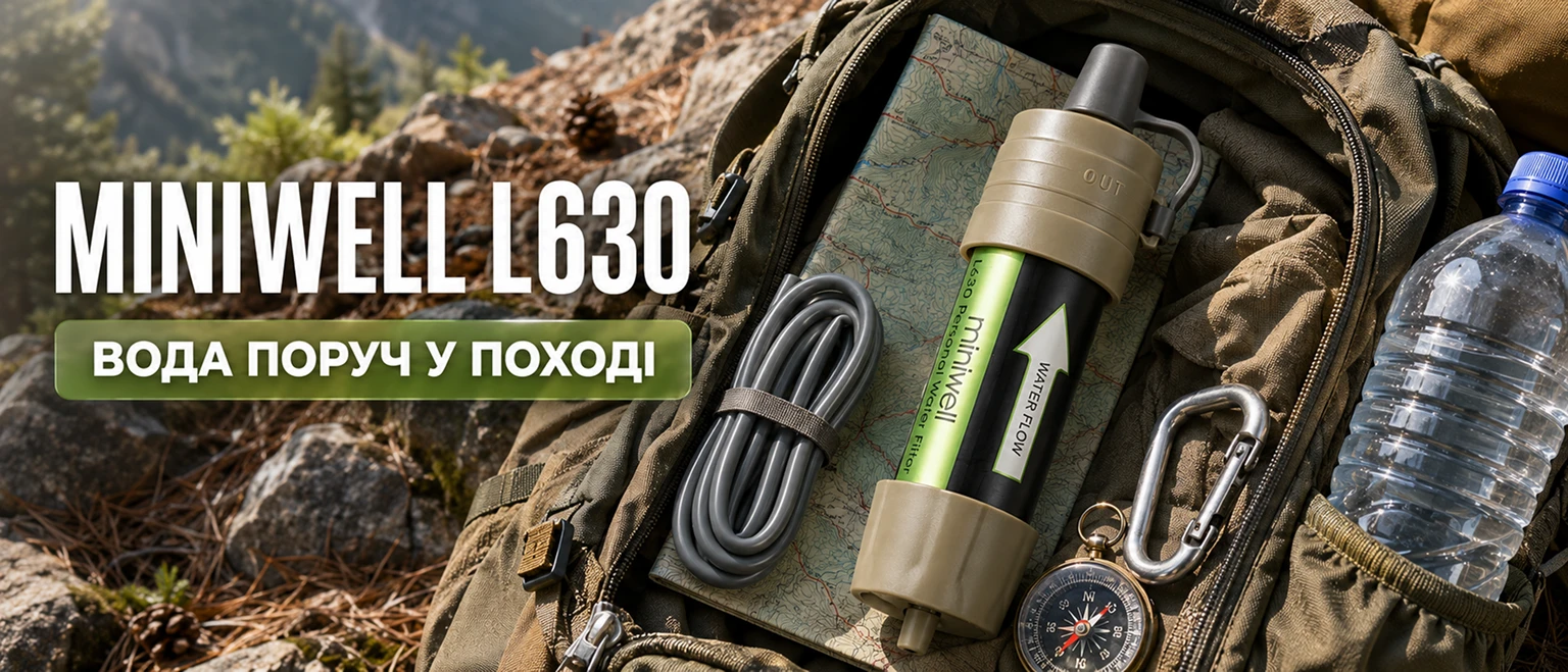 Портативный походный фильтр для воды Miniwell L630