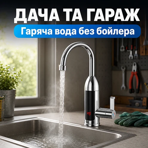 Отримання гарячої води в гаражі або на дачі без великого бойлера