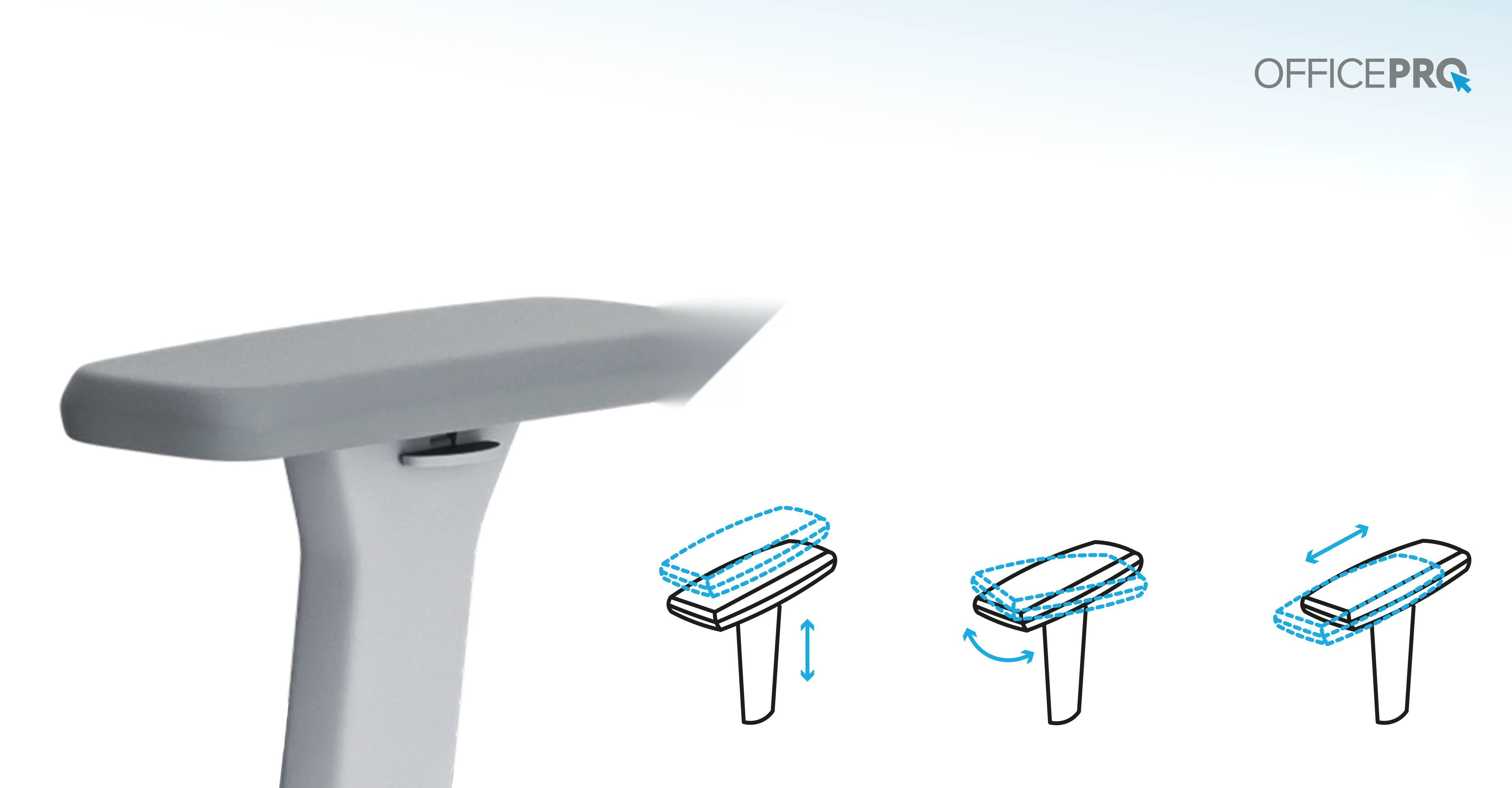 Нейлоновые 3D-подлокотники с регулировкой