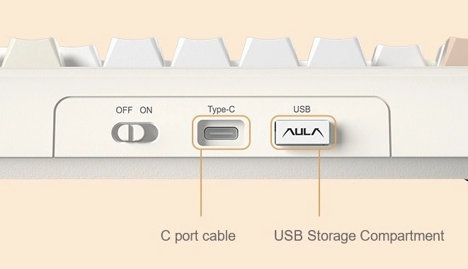 Три режими підключення AULA F108 Pro