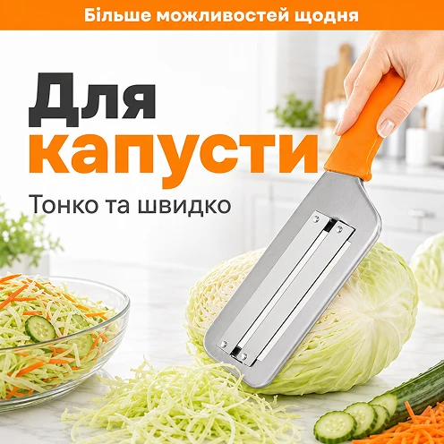 Швидке та тонке нарізання капусти