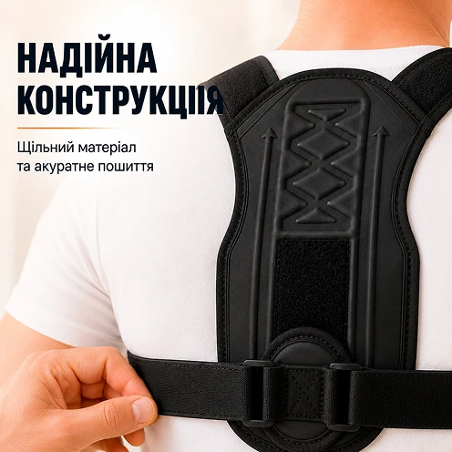 Міцна ергономічна конструкція ортопедичного корсета з якісних швів