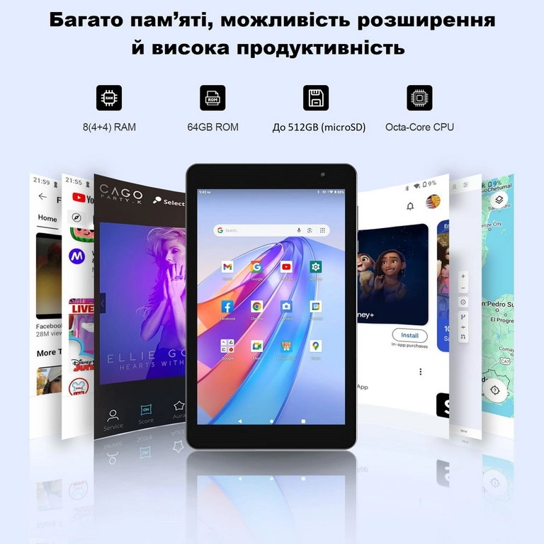 Поддержка SIM-карты 4G LTE и быстрого интернета в навигаторе Dakota TAB8 PRO
