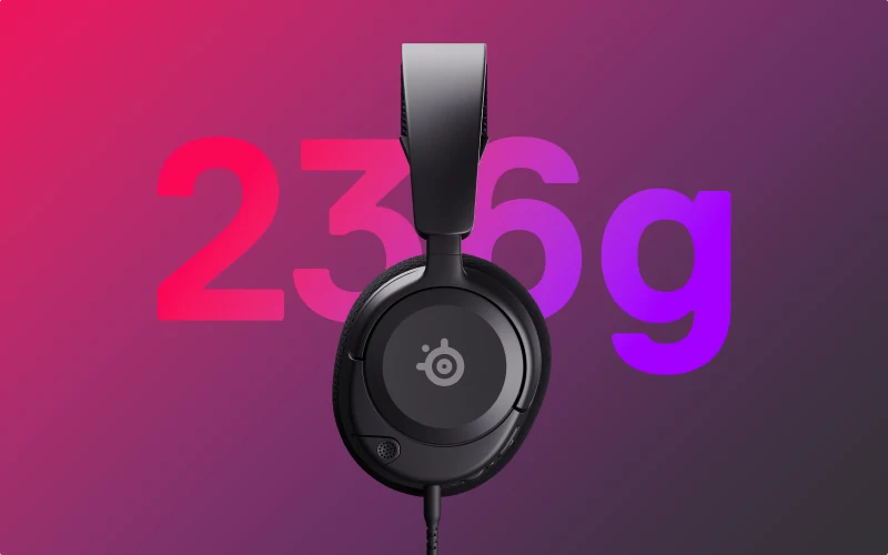 Гарнитура Arctis Nova 1 — лёгкая конструкция