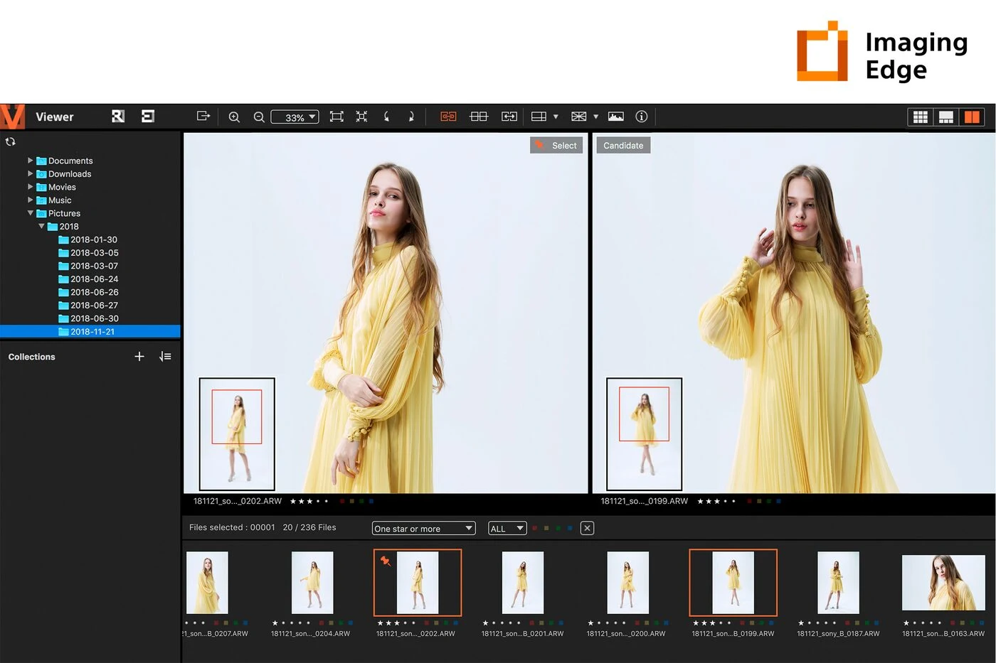 Пакет программ Imaging Edge™: Remote, Viewer и Edit