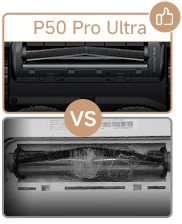 Сравнение валика MOVA P50 Pro Ultra с обычной щёткой