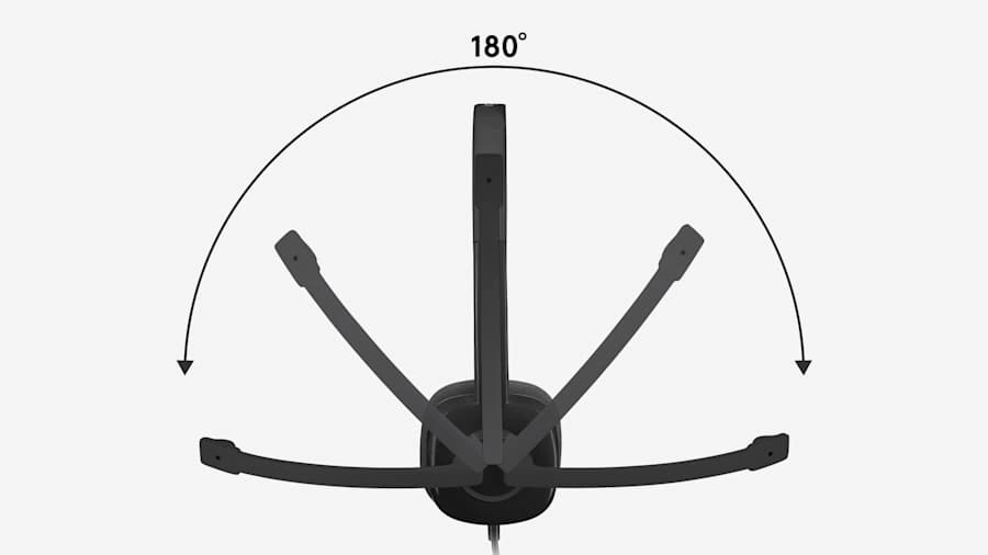 Поворотний мікрофон гарнітури Logitech H151