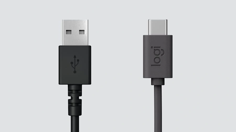 Кабель USB-A и USB-C гарнитуры Logitech H390