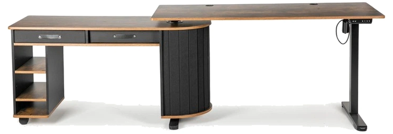 Стол Barsky StandUp Loft BSTLc-01 повернут в угловую конфигурацию