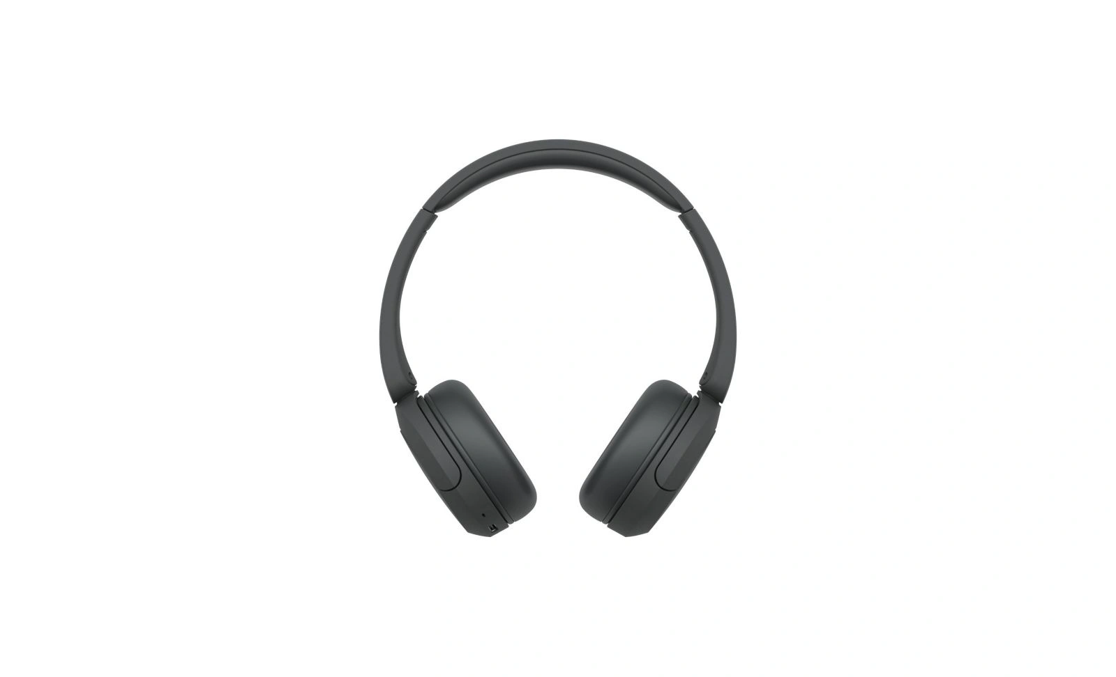 Беспроводные наушники Sony WH-CH520 чёрного цвета на белом фоне