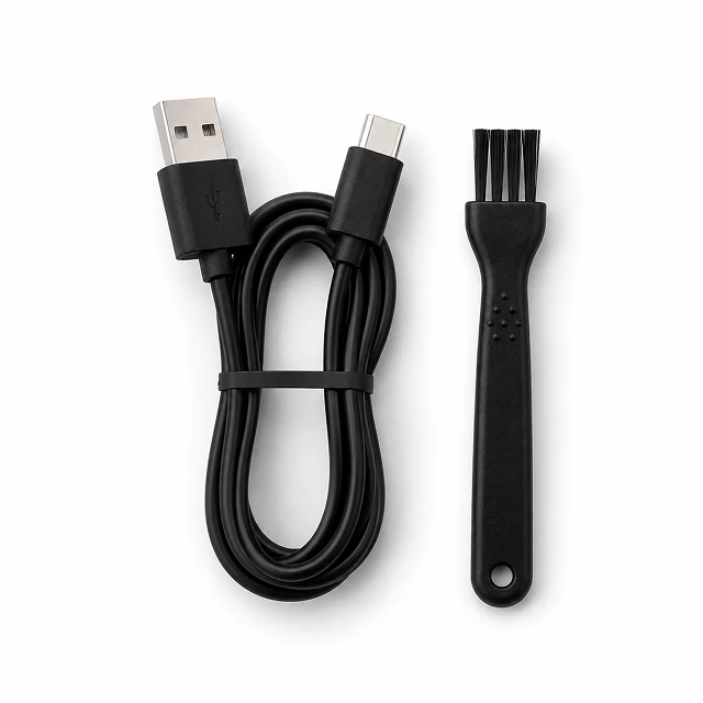 Зарядный кабель USB Type-C и щеточка для очистки мельниц